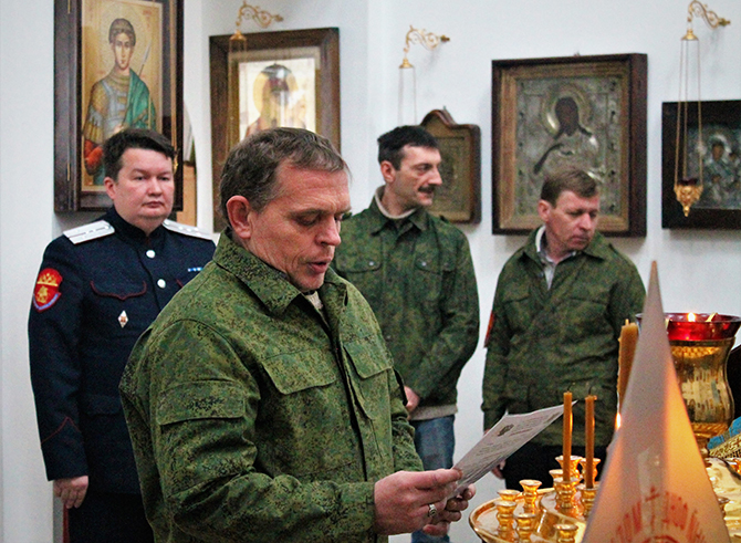 По окончанию присяги с напутственными словами к казакам обратился Заместитель атамана